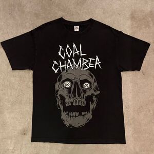 コールチェンバー COAL CHAMBER RIVALS ビンテージ 90s 00s 半袖ツアーTシャツ XL程 黒 バンド LIMP BIZKIT KORN Pantera Slipknot Soulfly