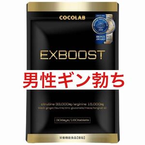 EXBOOST 180粒 シトルリン アルギニン 亜鉛 マカ メンズサプリ イーエックスブースト コンドーム ローション ソフォン アカガウクルア 増大