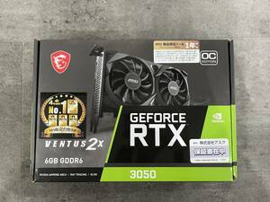 【新品未使用品】MSI GeFoce RTX 3050 6GB GDDR6