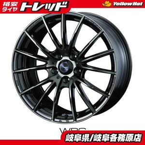 在庫品（新品4本）Weds WedsSport SA-35R 18x7.5J+45 5H100 WBC(ウォースブラッククリアー） 86 BRZ 等