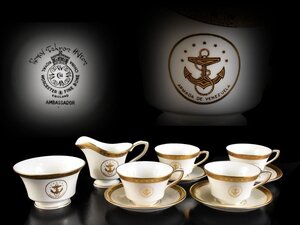 【雲】某資産家収蔵品 ROYAL WORCESTER ロイヤルウースター カップ&ソーサ クリーマー まとめて 古美術品(コーヒーカップ)Y3802 LTD6gd5