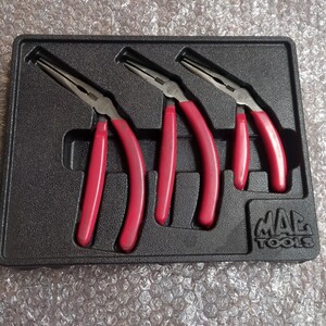 MAC TOOLS マックツール ピストルグリッププライヤー 3本セット PPN3S 中古品　ラジオペンチ　ニードルノーズプライヤー