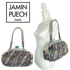 ジャマンピュエッシュ⭐︎JAMIN PUECH⭐︎ ビジュー付きハンドバッグ　ビーズ