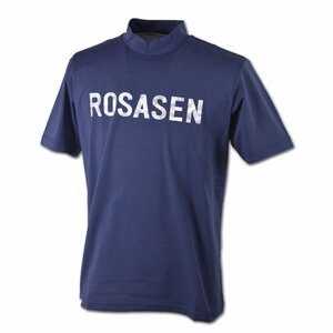 30%OFF【ロサーセン】メンズ 半袖ハイネックシャツ 紺 L(50) 044-28242-98 ROSASEN ゴルフ かっこいい おしゃれ 上質素材 @