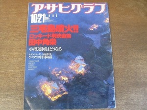 2202ND●アサヒグラフ 1983 昭和58.10.21●三宅島噴火/ロッキード判決直前特集/ケニアの中国陶磁/小樽運河はどうなる/高峰薫/岩川隆一家