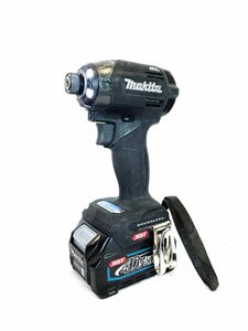 中古品 マキタ makita 充電式 インパクトドライバ 40V TD002G ブラック 工具 コードレス 電動ドライバー / 名古屋発11-29△