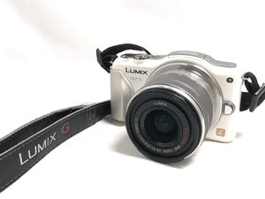 ◆動作品 Panasonic パナソニック LUMIX ルミックス DMC-GF5 1:3.5-5.6/14-42 デジタル ミラーレス 一眼レフカメラ ホワイト バッテリー付