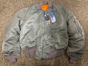 (未使用品)ALPHA INDUSTRIES USAアメリカ製(MA-1)フライトジャケットMADE IN U.S.A. ミリタリー