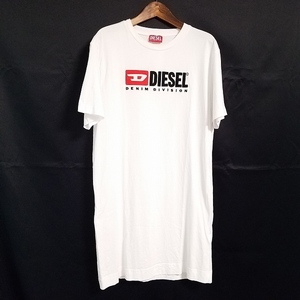 #snc ディーゼル DIESEL チュニック Tシャツ M 白 半袖 ロゴ レディース [811550]