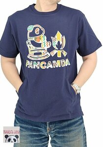 PANCAMDA 安心ポケットプリントTシャツ◆PANDIESTA JAPAN ネイビーMサイズ 523365 パンディエスタジャパン パンダ キャンプ