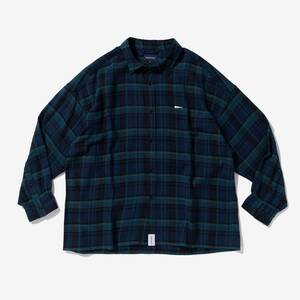 希少★新品本物【緑★2】BASIN BLACKWATCH LS SHIRT FULL ベイスンブラックウォッチ 正規店購入 ディセンダント 入手困難 DESCENDANT 22SS