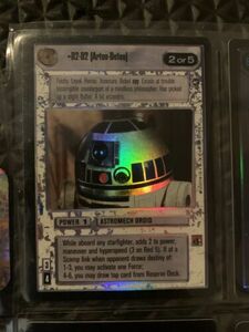 star wars ccg R2-D2(artoo-detoo) foil [very rare] 海外 即決