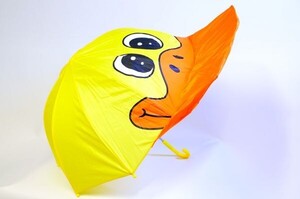 【HOME】 Duck Umbrella 3Dアヒル傘 通園 通学用 雨傘 立体アヒル傘 ゆるキャラ傘 キッズ3Dアンブレラ レイングッズ