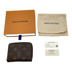 ◎◎ LOUIS VUITTON ルイヴィトン ジッピー・コイン パース 財布 コインケース 箱・布袋付 M60067 ブラウン やや傷や汚れあり