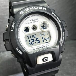 美品 CASIOカシオ G-SHOCK ジーショック GD-X6900-7 腕時計 デジタル クオーツ 多機能 ラバー ブラック ホワイト カレンダー 動作確認済み