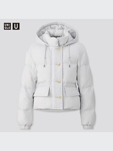 ユニクロ UNIQLO パデットパーカ　XL ライトグレー 未使用品