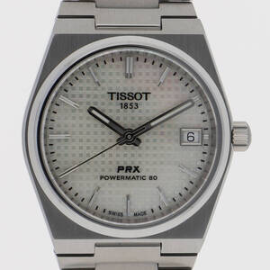 TISSOT ティソ T137207 PRX パワーマティック80 ホワイト マザー・オブ・パールダイヤル SS 自動巻き メンズ 【125277】