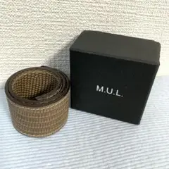 190☆ （新品）M.U.L レザーブレスレット