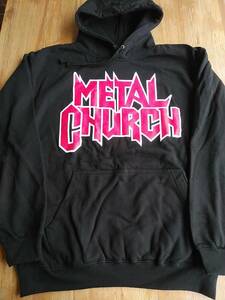 METAL CHURCH スウェット パーカー the dark 黒M メタルチャーチ / metallica iron maiden megadeth anthrax slayer exodus testament