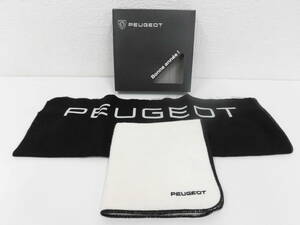 ノベルティ祭 PEUGEOT プジョー タオルハンカチ コットン100％ 手ぬぐい 黒系 セット 非売品 保管品