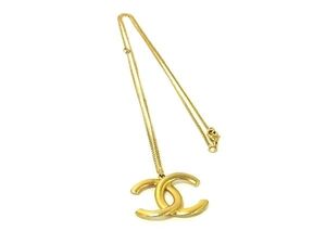 1円 CHANEL シャネル ココマーク 07P ネックレス ペンダント アクセサリー レディース ゴールド系 FL2401