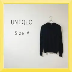 1-173 UNIQLO エクストラファインメラノＶネックセーター