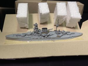 【希少・美品】独ネプチューン社製 1/1250 HMS Malaya 戦艦 模型 金属製 