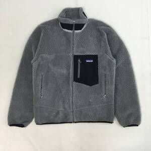 ■ patagonia パタゴニア フリースジャケット グレー サイズ S メンズ 23055FA11 クラシックレトロXジャケット 背面リメイク 0.68kg