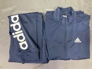 adidas アディダス リニアロゴ トリコット トラックスーツ ネイビー サイズ:L 上下セット ジャージ セットアップ