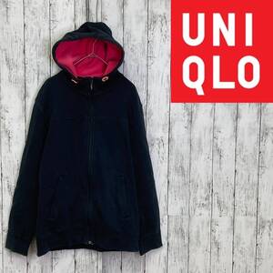 UNIQLO★ユニクロ★裏フリース フルジップパーカー★サイズL　A-40