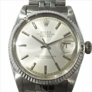 美品 OH済み ROLEX ロレックス 1601 デイトジャスト 巻き5連 ジュビリーブレス プラ風防 飛び出し王冠バックル アイボリー文字盤 メンズ