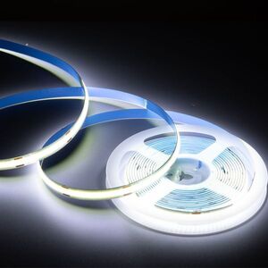 極薄 12V COB 面発光 LED テープライト ホワイト 白 5M 480連/m 8mm カット 色ムラなし 切断 柔軟 防水 チューブライト DD201