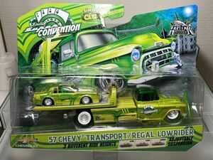 Maisto ‘57 Chevy Flatbed With Buick Regal Elite Transport Supercon 2023 1/64 ラスベガス コンベンション リーガル ローライダー