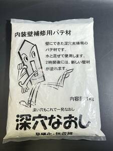 内装壁補修用パテ材 1kg 深穴なおし DIY用品 補修 早硬化 無収縮