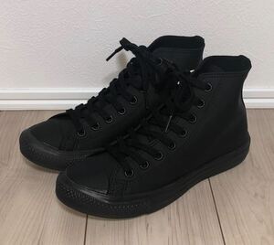 良品 CONVERSE ALL STAR LIGHT WR SL HI 1SD698 US6.5 25cm コンバース オールスター ライト ハイ トリプル ブラック 黒 防水 撥水 allstar