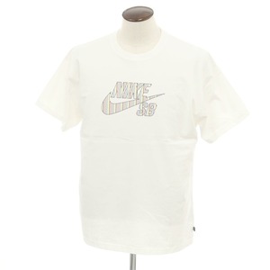 【中古】ナイキ NIKE コットン クルーネック 半袖Ｔシャツ ホワイト【サイズXXL】