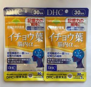 2袋セット DHC イチョウ葉 脳内α（アルファ）30日分【機能性表示食品】