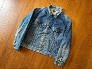 サイズ54 ! 80s Lee 220 USA製 デニムジャケット ビンテージ ☆ 50s 60s levis wrangler 501 506 507 101j 91-j カバーオール