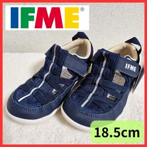 送料無料！大人気 18.5cm イフミー IFME ウォーターシューズ サンダル ネイビー キッズ 幼児 子供 靴 水遊び プール