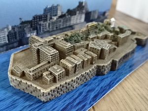 世界文化遺産 軍艦島 ジオラマ 1/4000 モデル スケール 端島 羽島 炭坑 長崎県 フィギュア GUNKANJIMA Diorama figure