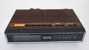 レトロコレクション　当時物 ＊ELECTRO BRAND 　株式会社　サンダイヤ＊ELECTRONIC CLOCK RADIO AM/FM クロックラジオ＊MODEL 4441　　