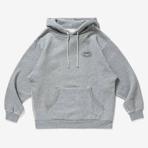 21AW WTAPS academy HOODED DSPLN アッシュ グレー M プルオーバー フーディ パーカー スウェット ダブルタップス