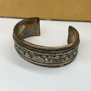 51◎1円スタート◎バングル ブレスレット シルバー STERLING スターリング ヴィンテージ 装飾品 アクセサリー 小物 レディース メンズ