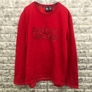 DKNY JEANS ダナキャラン ニューヨーク 90s ビッグロゴ Ｍサイズ 裏起毛