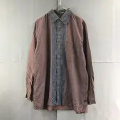 LAVORD 総柄シャツ　ペイズリー　メンズM