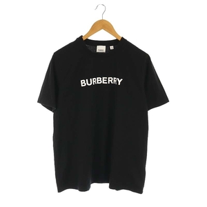 バーバリー BURBERRY ロゴプリントTシャツ カットソー 半袖 XL 黒 ブラック 白 ホワイト 8055251 /DO ■OS ■SH メンズ