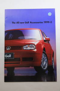 フォルクスワーゲン ゴルフ アクセサリーカタログ1999-Ⅱ 1999年6月発行 希少資料 30P 日本語版 VW The All new Golf Accessories 1999-Ⅱ