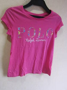 POLO RALPH LAUREN ポロ ラルフ ローレン サイズS 7 130cm Tシャツ カットソー トップス チュニック キッズ 女の子 タ1389