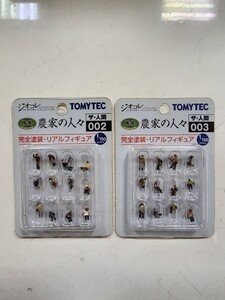 新品未開封品 農家の人々 002 003 トミーテック ジオコレ 2個セット