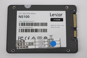 Lexar NS100 512GB 2.5 SSD SATA 動作品☆